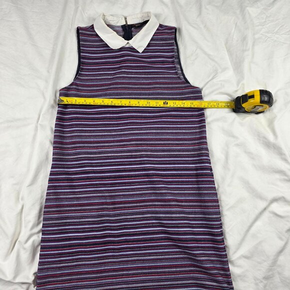 Zara Trafaluc Collection Womens Size Small Striped Sleeveless Collared Dress - Picture 6 of 9